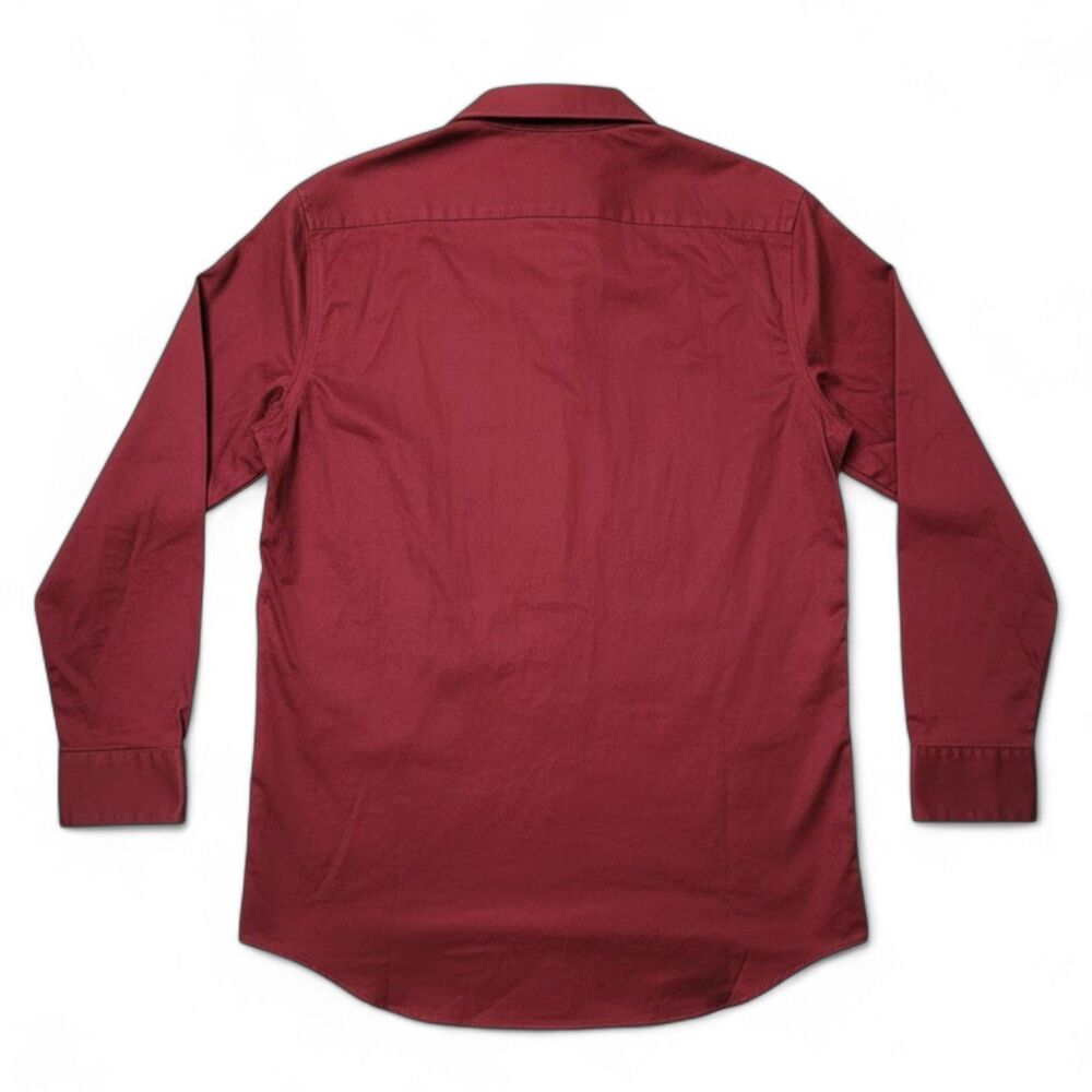 Perry Ellis Portfolio Shirt Men's M Slim Fit Red Button Down Classic Party Work - Picture 2 of 7